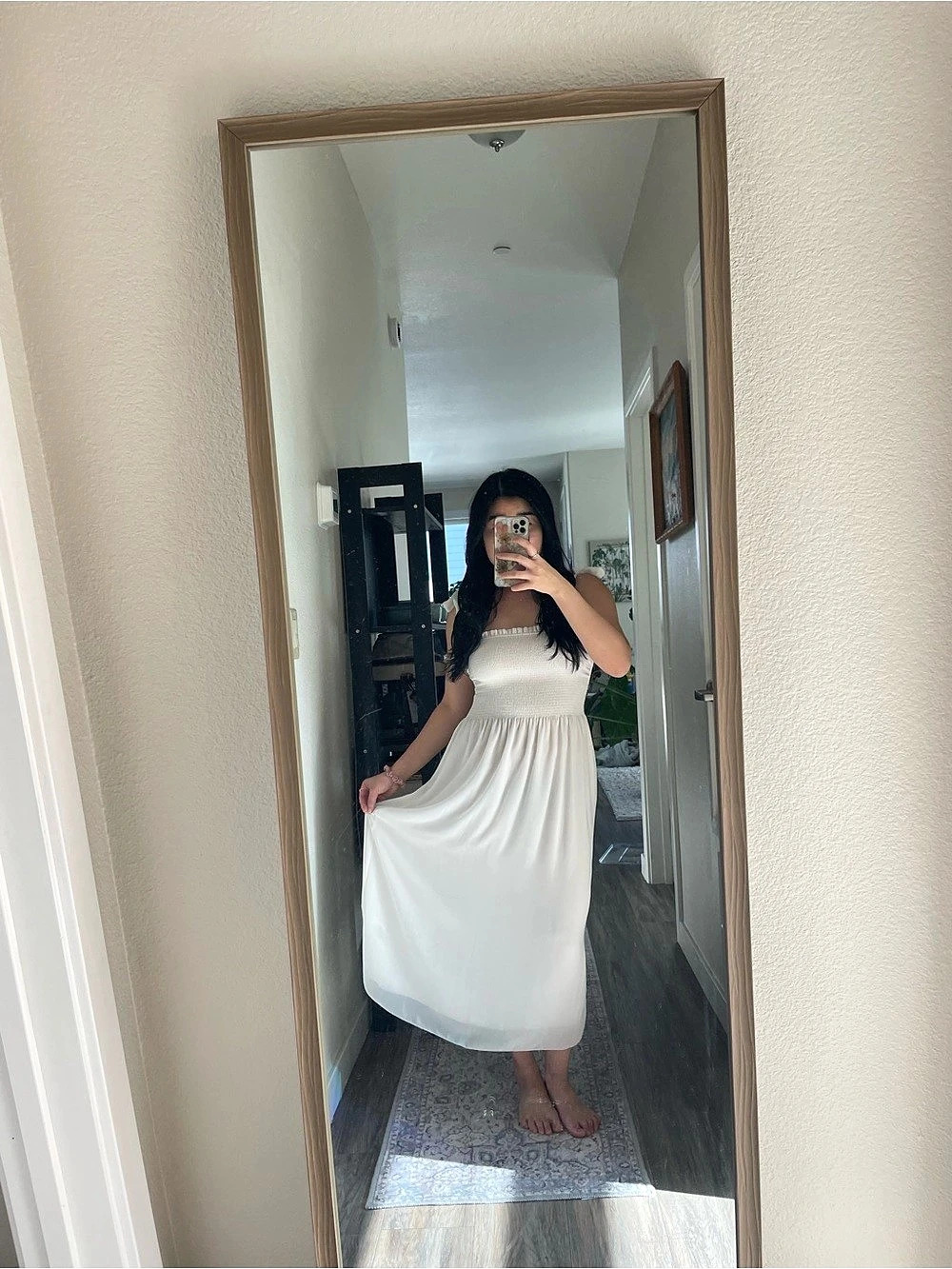 Aritzia Golden Hour Linen Dress XS